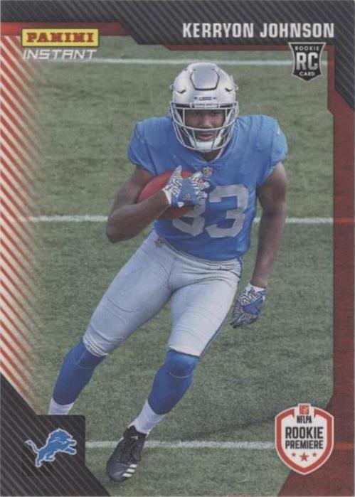 2018 Panini Instant NFL Kerryon Johnson #FL15