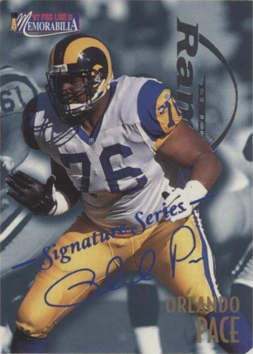 1997 Pro Line II Memorabilia Orlando Pace #MEM46