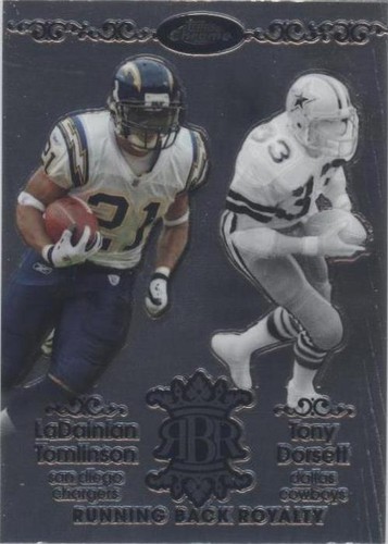 2007 Topps Chrome LaDainian Tomlinson Tony Dorsett #RBRD-TDO