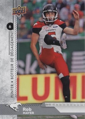 2018 Upper Deck CFL Rob Maver #115
