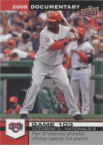 2008 Upper Deck Documentary - Cristian Guzman #3090