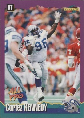 1990 SCORE RC #299 CORTEZ KENNEDY HOF -SEATTLE SEAHAWKS