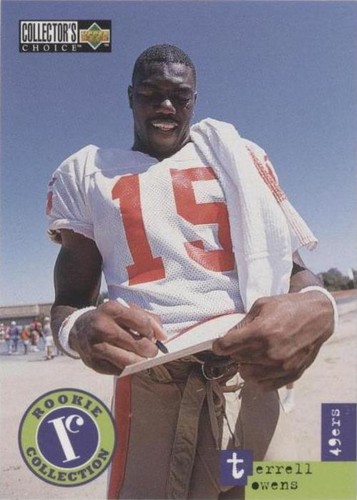 その他 UpperDeck Terrell Owens NFL 1996 Rookie Terrell Owens 1996 Collectors Choice Update Rookie Card #u59