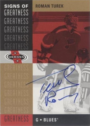 2000-01 Upper Deck Heroes - Roman Turek #RT