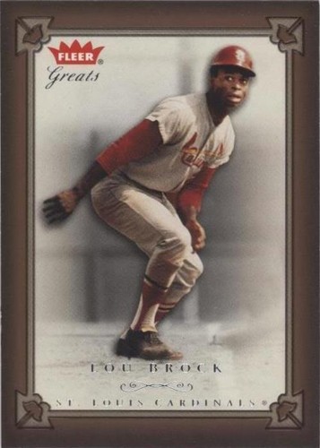 2004 Fleer Greats of the Game - Lou Brock #25