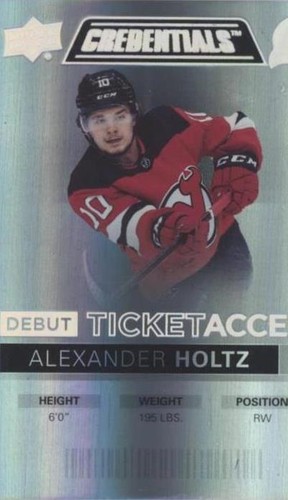 2021-22 Upper Deck Credentials - Alexander Holtz #139