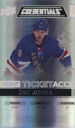 2021-22 Upper Deck Credentials - Zac Jones #96