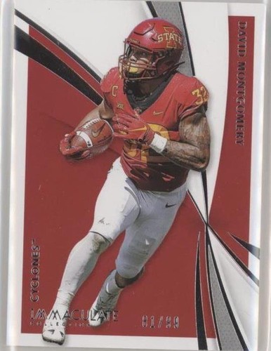 2021 Panini Immaculate Collection Collegiate David Montgomery #20