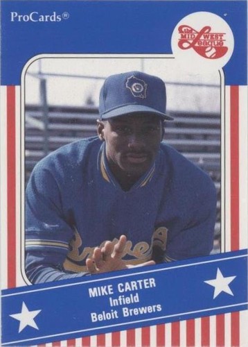 1991 ProCards Midwest League All Star Game - Mike Carter #MWL 33