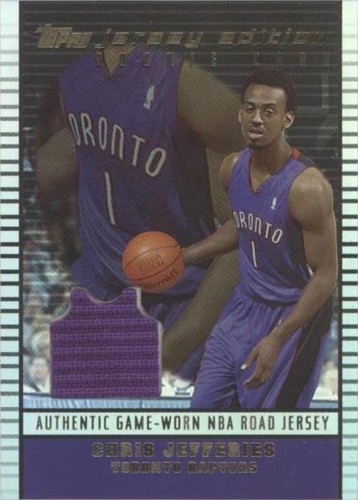 2002-03 Topps Jersey Edition - Chris Jefferies #JE CJ