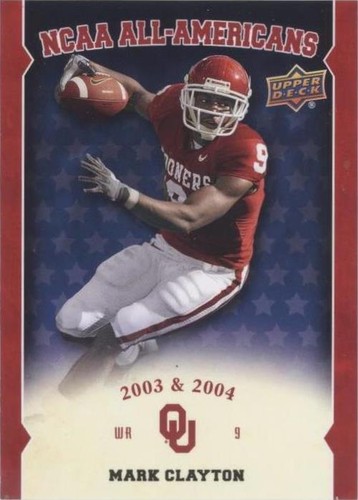 2011 Upper Deck University of Oklahoma Mark Clayton #AA-MC
