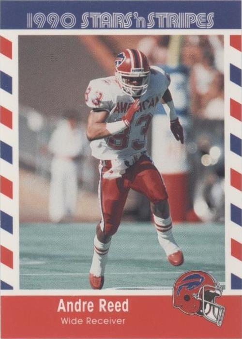 Fleer Stars 'n Stripes 1990 Andre Reed #33