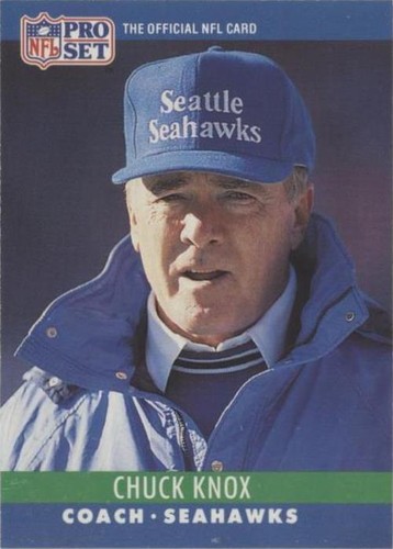 Chuck Knox 1990 Pro Set #308 Seattle Seahawks *080 | eBay