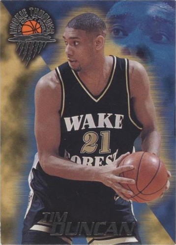 1997 Wheels Rookie Thunder - Tim Duncan #1