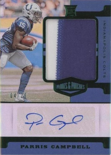 2019 Panini Plates & Patches Parris Campbell #RPA-PCA
