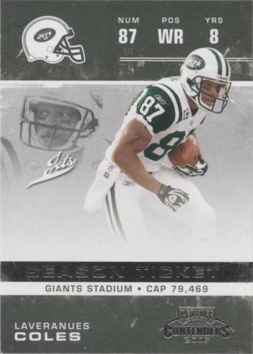 2007 Playoff Contenders Laveranues Coles #69