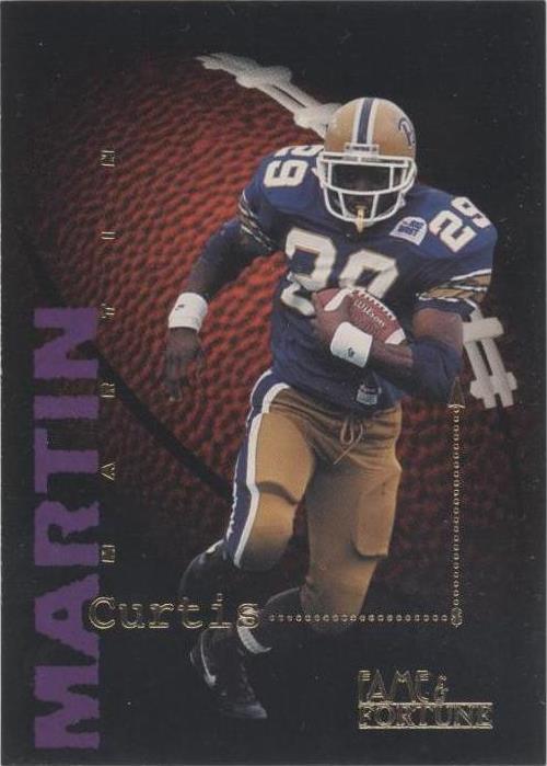 1995 Signature Rookies Fame & Fortune Curtis Martin #77