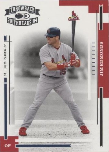 2004 Donruss Throwback Threads - Jim Edmonds #179