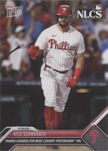 KYLE SCHWARBER SIGNED NLCS 2023 TOPPS NOW #1007 SEALED ON