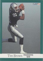 1991 Fleer Tim Brown #104