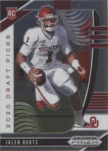 🔥 2020 Panini Orange Disco Prizm #343 Jalen Hurts Eagles RC