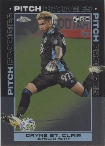 Dayne St. Clair 2025 Topps Chrome MLS #/150 Blue Refractor 