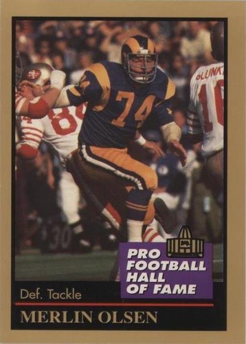 1991 Enor Pro Football Hall of Fame Merlin Olsen #110