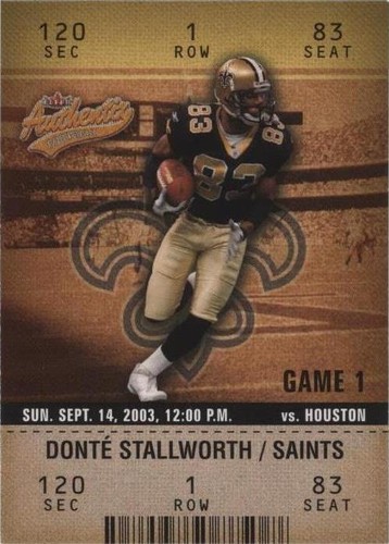 2003 Fleer Authentix Donte Stallworth #11