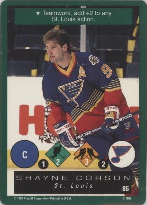 1995-96 Playoff One on One Challenge - Shayne Corson #86
