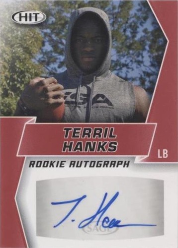 2019 Sage Hit Premier Draft Terrill Hanks #A100