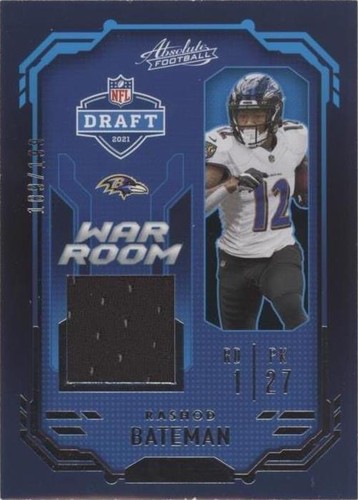 2021 Panini Absolute Rashod Bateman #WRM-RBA