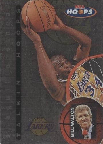 Shaquille O'Neal 1997 NBA HOOPS Fleer/Skybox card #215. LA