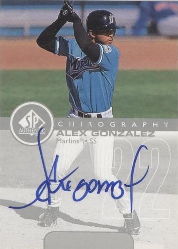 1999 SP Authentic - Alex Gonzalez #AG