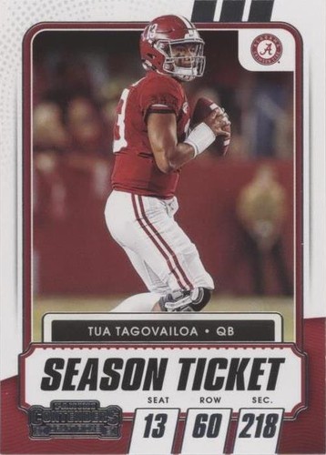 2021 Panini Contenders Draft Picks Tua Tagovailoa #25