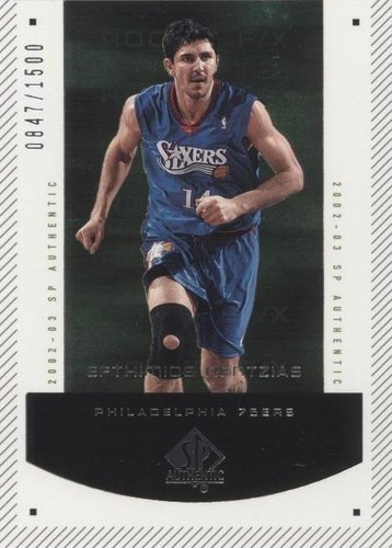 2002-03 SP Authentic - Efthimios Rentzias #185