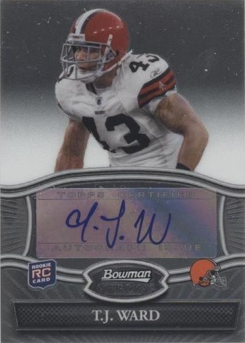 2010 Bowman Sterling T.J. Ward #BSA-TW