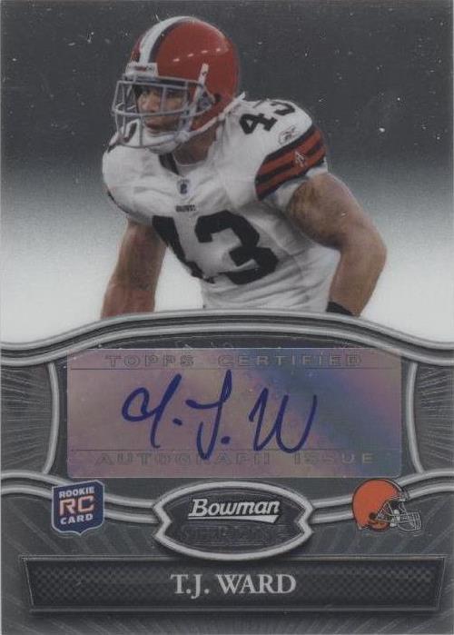 2010 Bowman Sterling T.J. Ward #BSA-TW