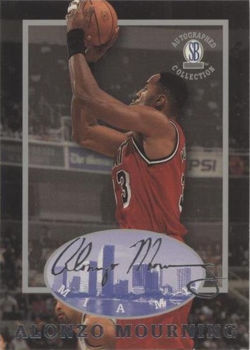 1997-98 Score Board Autographed Collection - Alonzo Mourning #25