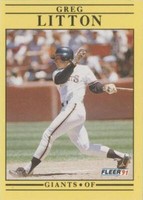 1991 Fleer - Greg Litton #266
