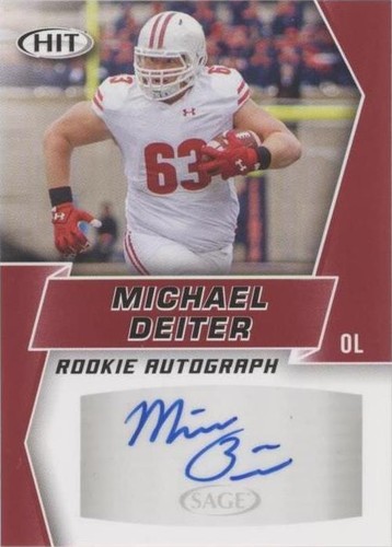 2019 Sage Hit Premier Draft Michael Deiter #A20