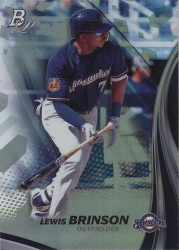 2017 Bowman Platinum - Lewis Brinson #TP-LB