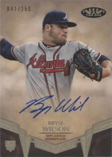 2019 Topps Tier One - Bryse Wilson #BA-BW