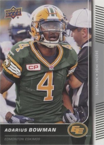 2015 Upper Deck CFL Adarius Bowman #7