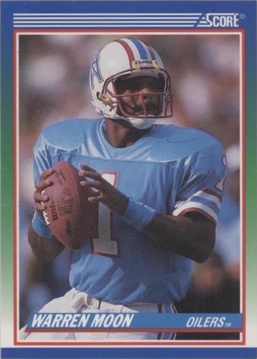 1990 Score 100 Hottest Players Warren Moon #96