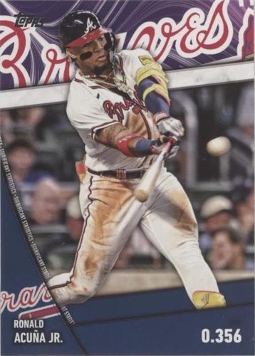 Ronald acuna jr ルーキーカード 2024 Topps Series 1 #1 RONALD ACUNA JR. YELLOW PARALLEL SP