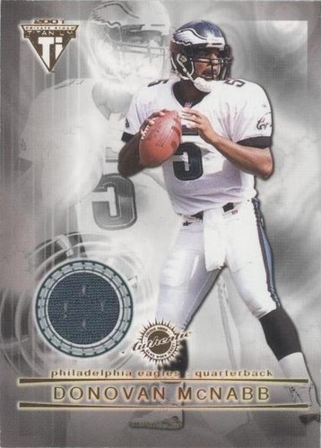 2001 Pacific Private Stock Titanium Donovan McNabb Duce Staley #114