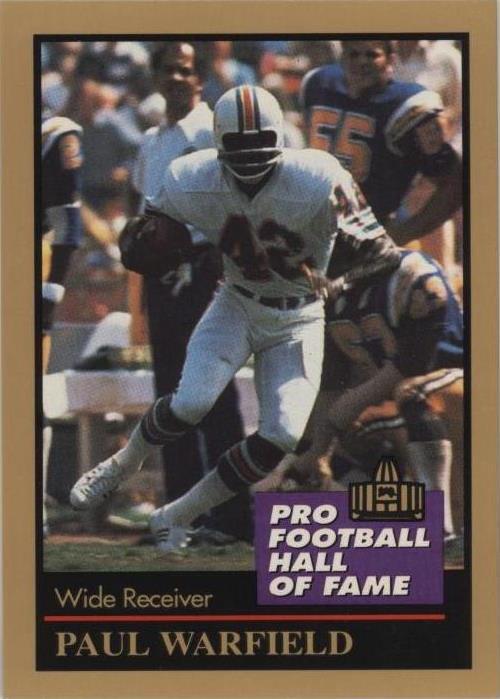 1991 Enor Pro Football Hall of Fame Paul Warfield #148