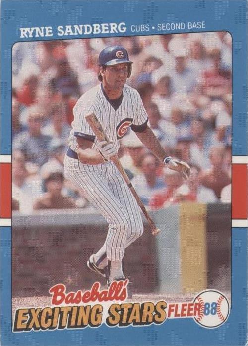 1988 Fleer Baseball's Exciting Stars - Ryne Sandberg #32