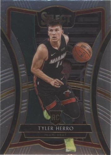 2019 Panini Select Tyler Herro GOLD WAVE PSA 10 RC Miami