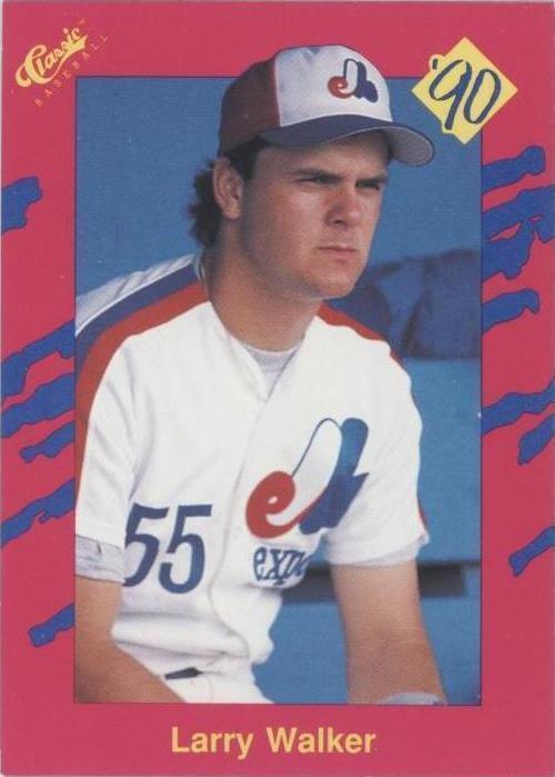 Actualización clásica 1990 edición de viaje rosa - Larry Walker #T16